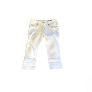 Miss Me signature cuffed capri white 30